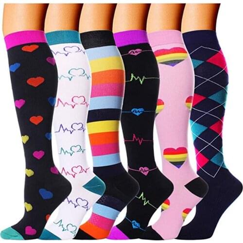Unisex Compression Socks Women Men 20-30 Mmhg Is Best Anti Fatigue Pain Relief Knee Stockings Male Female Soft Travel Golf Socks