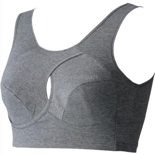 WholeSale 120pcs/lot double Layer anti- sagging Sports bra without rims movement sleep cotton underwearFree Shipment