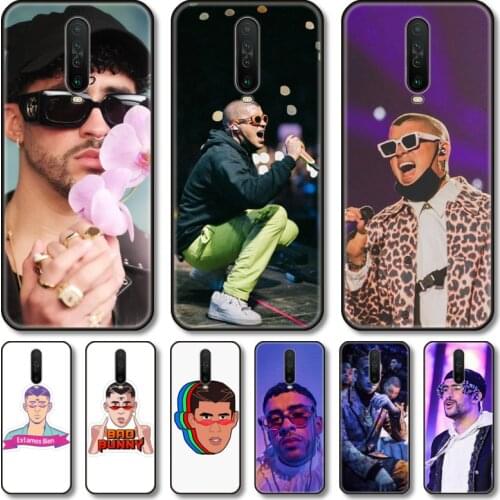 Bad bunny yonaguni Phone Case For Redmi 10 9 8 7 6 GO S C T PRO Note 5G Black Cover TPU