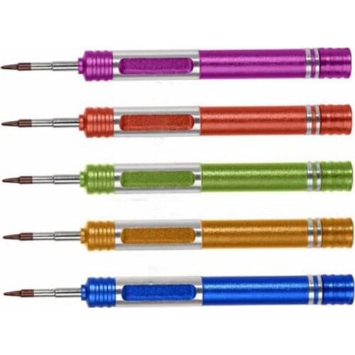 25*110mm Precision Screwdriver Phillips/Hex/5-Point/Y-type Magnetic Screw Driver Laptop Computer Mobile Phone Repair Tools 1pcs