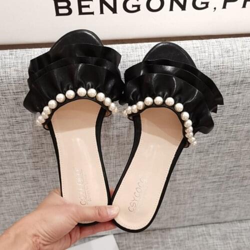 2021 Women Brand Female Slippers Summer Outdoor Flat Heel Beach Slides Casual Open Toe Female Flip Flops Ladies Sandal