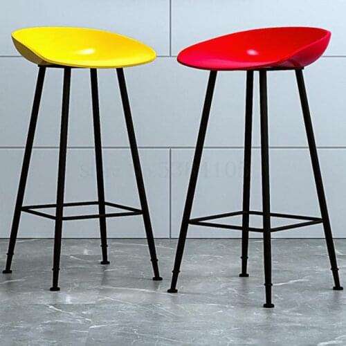 Nordic Bar Chair European Modern Simple Household Golden Iron Stool Creative Bar Chair Net Red High Chair