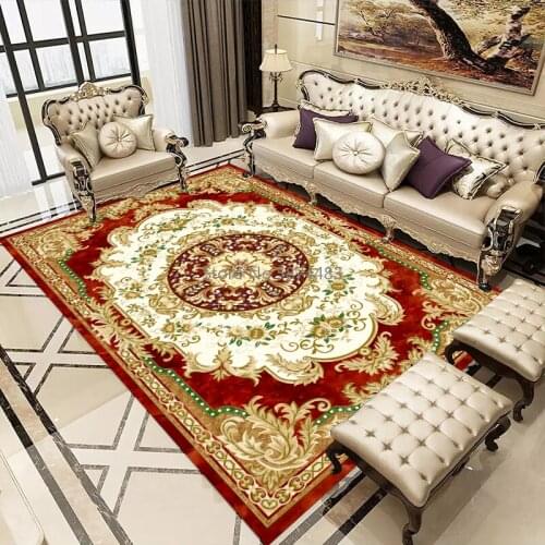 Modern Soft Persian Carpet For Living Room Non-slip Antifouling Carpet For Bedroom Parlor Factory
