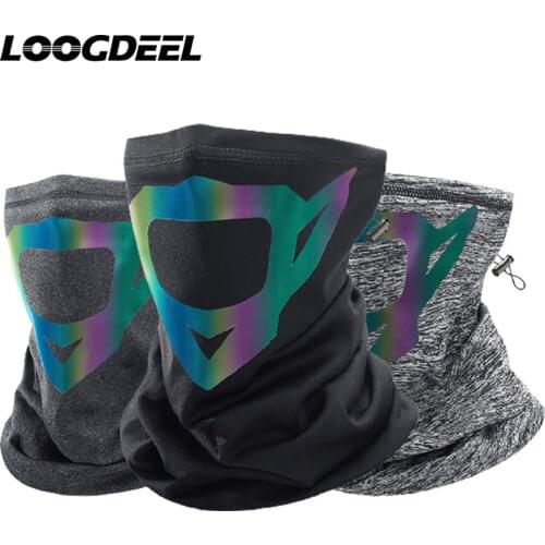 LOOGDEEL Cycling Headwear Highlight Reflective Constant Temperature Warm Breathable Skin-friendly Cycling Skiing Mask Bandana