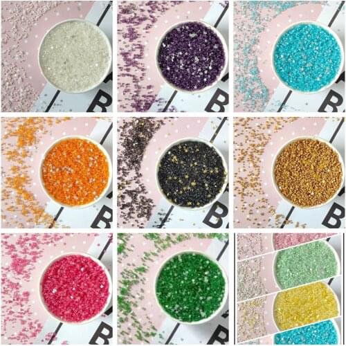 Ocean Colorful Edible Glitter Candy Cookies Lollipop Cake Fondant Chocolate Decoration Edible Sprinkles Baking Decor Party Dec