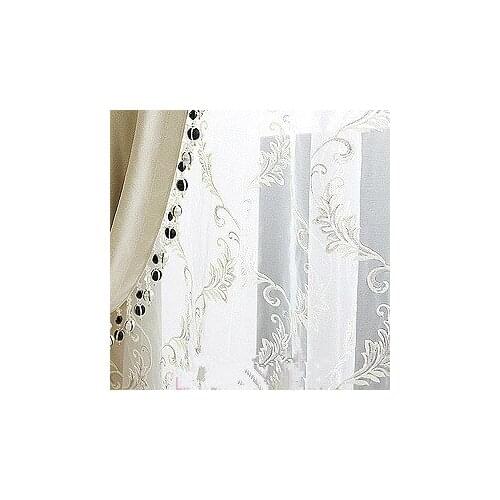 Fashion phoeni embroidered curtain window screening balcony quality white embroidery shalian finished product shade cloth