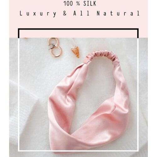 Woman Headband 100% Pure Silk Yoga Hair Band Hair Accessories stylish and elegant women fashion Elastic Headbands Bandanas Girls