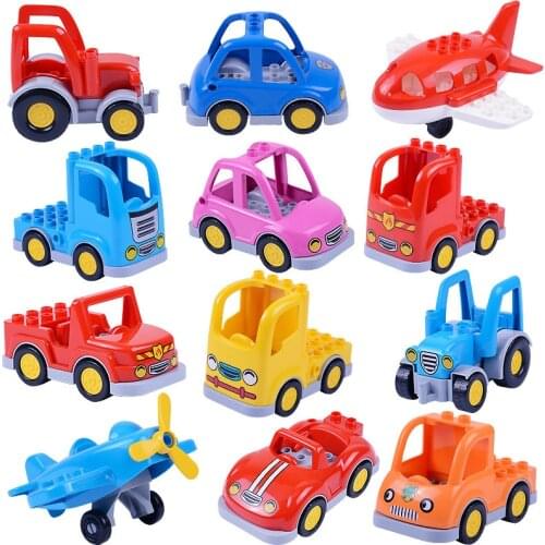 1Pcs DIY Big Block Set Toys Compatible With Baseplate Car Building Blocks Figure Education Toys For Kids Children