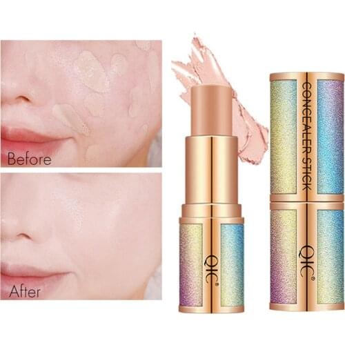 1PC Facial Concealer Stick Concealer Prime Paste Foundation Long Lasting Brighten Concealer Coverage Shade Makeup Hide Blemish