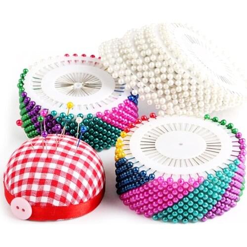 480 Pieces Regularize Needle Colorful/white Round Pearl Straight Head Pins Localization Needle Weddings Corsage Sewing Pins