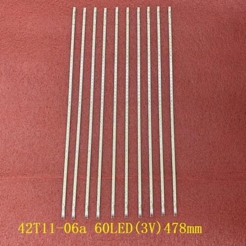 5set=10pcs LED Backlight strip for LG 42LV3550 42LV5500 42P21FBD 42T11-06a 74.42T13.001-0-CS1 T420HW08 V.5 74.42TB3.001-1-SHI