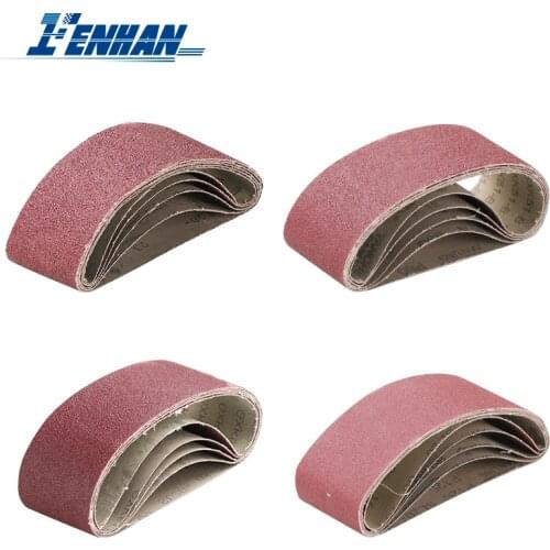5pcs 60x400mm Abrasive Sanding Belts 40-120Grit Aluminium Oxide Sander for Wood Soft Metal Polishing Sanding Belts