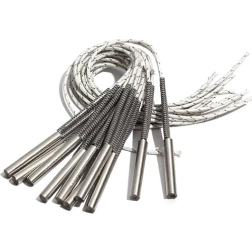 5PCS 9.5mm 38~48mm 316 Stainless Steel Cartridge Heater 140W/150W/160W/170W/180W Single Head Dual Heating Tube Element