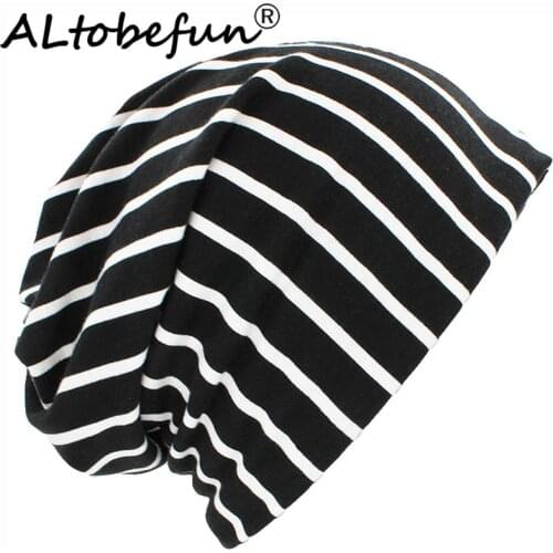 ALTOBEFUN Autumn Spring Thin Women Skullies Beanies Lady Fashion Multifunction Design Hats For Girl Hot Feminino Scarf Cap HT903