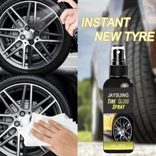 Car Accessories 30/50ML Auto Wheel Cleaner Tire Cleaning Agent Tire Polish Cleaner Car Cleaning Waxing Care Waxing sponge TSLM1