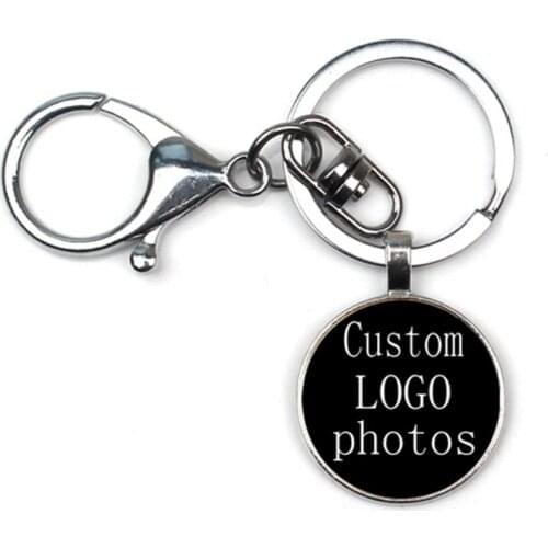 2019 Corporate club LOGO Photo Batch Customizeds Lobster buckle Keychain Childrens Gift Family Commemorative Jewelry Handmade