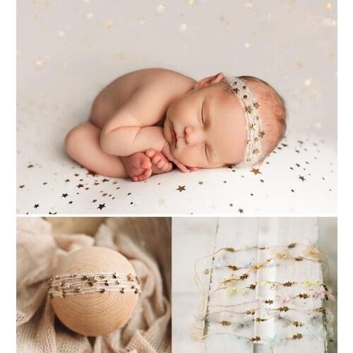Baby Newborn Headband Newborn Photography Props Headwear Star Bebe Flower Infant Hair Accessories