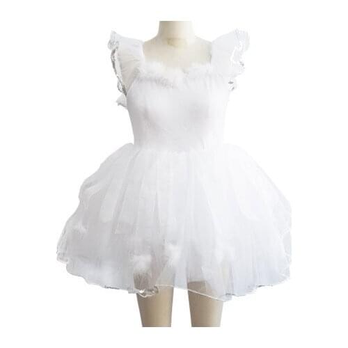 Girl Kids Wedding Dress Dress Ballet Dance Clothes Professional Ballet Tutu Long Skirt White Swan Lake Ballet Costumes For Women