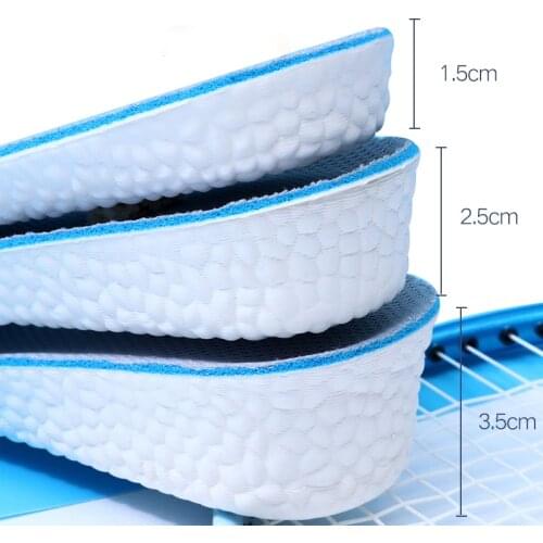 High-Elastic Increase height Insoles breathable sport sole pad PU material height increase insoles for men or women