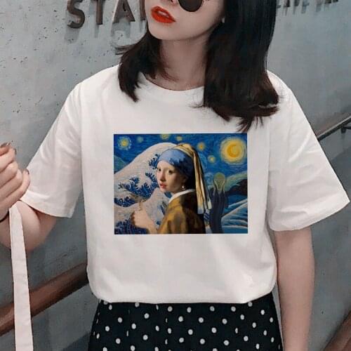 Harajuku Aesthetic Funny Cartoon T Shirt Women Ullzang Grunge Print T-shirt 90s Korean Style Tshirt Graphic New Top Tees Female