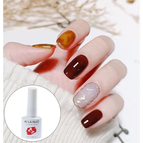 4 Colors Arrival Amber UV Gel Nail Polish Ice Shining UV Gel Polish Nail Art Gel Polish Nail Art Gel