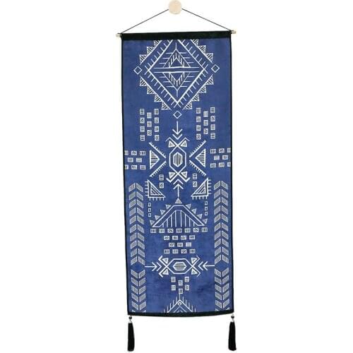 Indian purple stripe gift battle song mountain flower exotic ethnic style tapestry Nordic decoration painting famous carpet