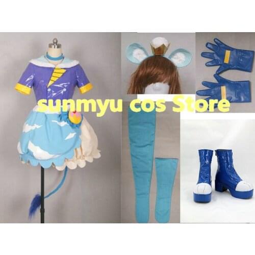 KiraKira☆Pretty Cure A La Mode Cure Gelato Tategami Aoi Cosplay Costume,Custom Size Halloween Wholesale