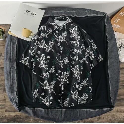 2020 Summer chemise hommes Fashion Streetwear Short sleeve Top Mens shirts Casual Hip Hop Harajuku Sweatshirt printing Shirt Men