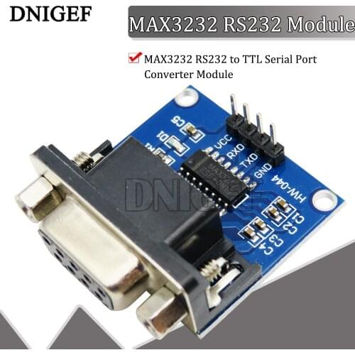DNIGEF MAX3232 RS232 to TTL Serial Port Converter Module Female DB9 Connector MAX232 Flashing Board