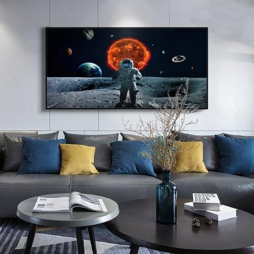 Solar System Large Posters And Prints Cosmic Planet Wall Art Prints Pictures Wall Pictures For Living Room Nordic Home Decor