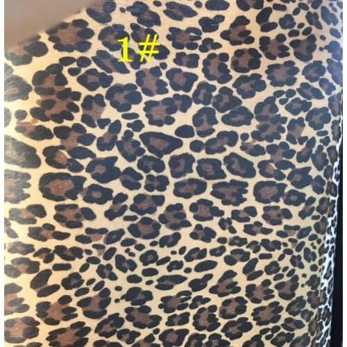 2018 new fashion trend synthetic PU Leopard Printed leather material