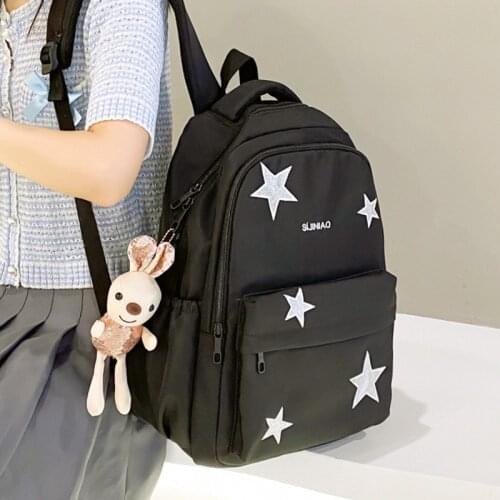 2021 New High Quality Large Capacity Nylon Backpack Womens Fashion Leisure Outing Travel Bag Teen Girl Laptop Bag School Bag
