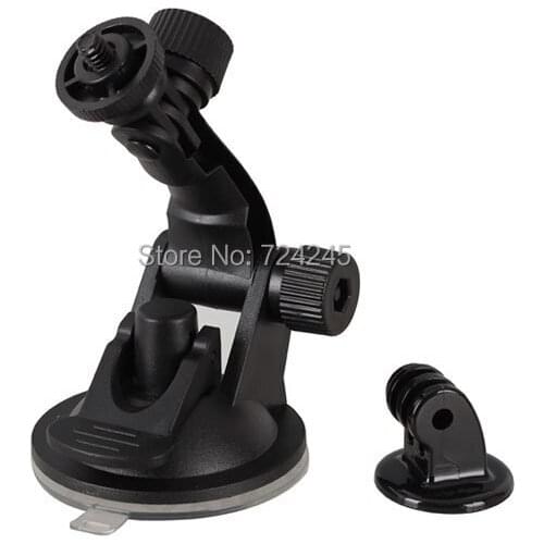 NEW Car Suction cup Supportor + 1/4" tripod Adapter Mount for Gopro 6 5 4 Xiaomi Yi 4k SJCAM SJ5000 SJ4000 SJ9000 F68 Accessorie