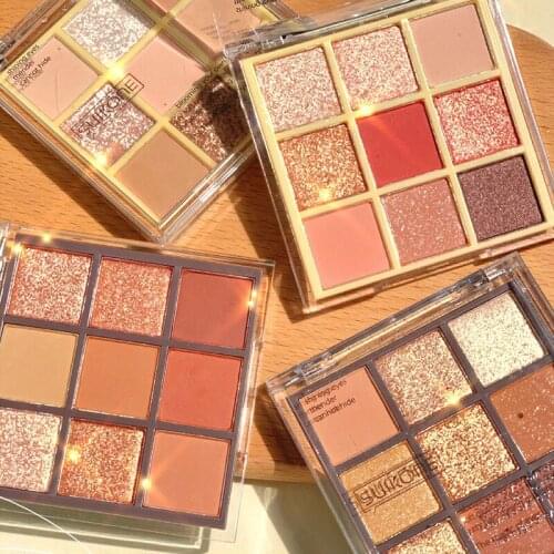 9 Color Full Matte Eye Shadow Palette Natural Makeup Eye Shadow Waterproof Long Lasting Eye Shadow Makeup Cosmetics TSLM1