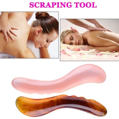 Body Back Guasha Beeswax Board Natural Resin Scraper Acupuncture Therapy SPA Portable Anti-Aging Body Skin Massager