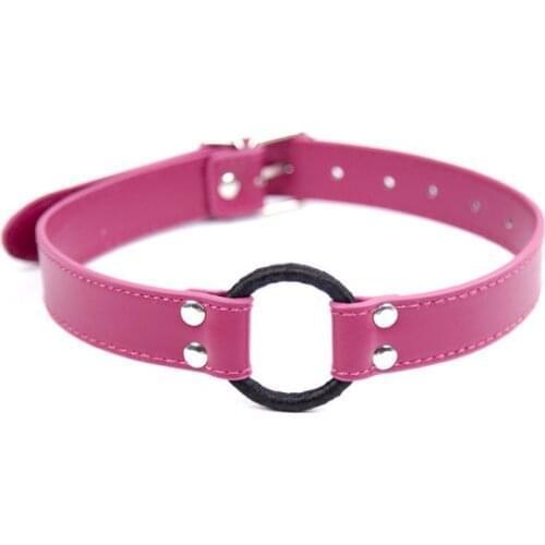 Pink Hoop gag Mouth Stopper Spanking Ribbon-bound Toy Flirting Female Toys Mouth Flail Ring Stopper