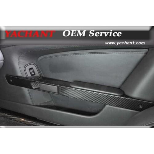Car-Styling Dry Carbon Fiber Door Handle Pull Trim Fit For 06-15 V8 Vantage & S V12 Vantage & S Door Handle Pull Replacement