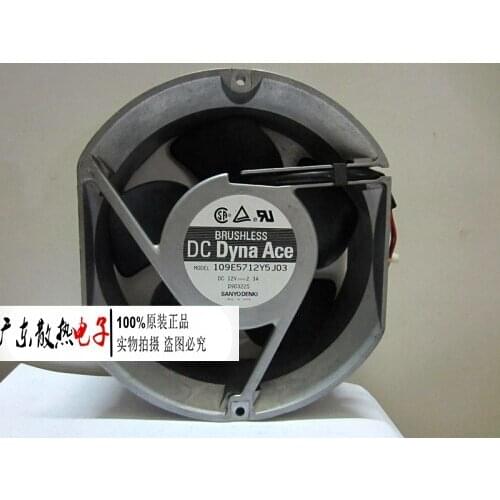Sanyo Denki 109E5712Y5J03 DC 12V 2.3A 172x150x51mm 3-wire Server Cooling Fan