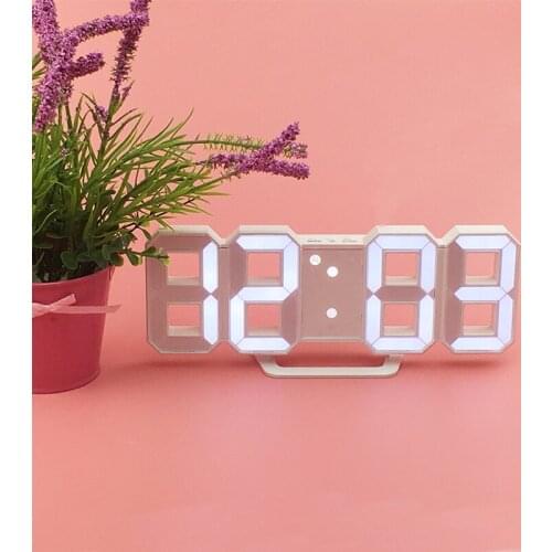 Led Digital Luminous Alarm Clock Creative Small Plastic Calendar Simple Alarm Clock with Temperature Fashion Desk Decor DJ60AC