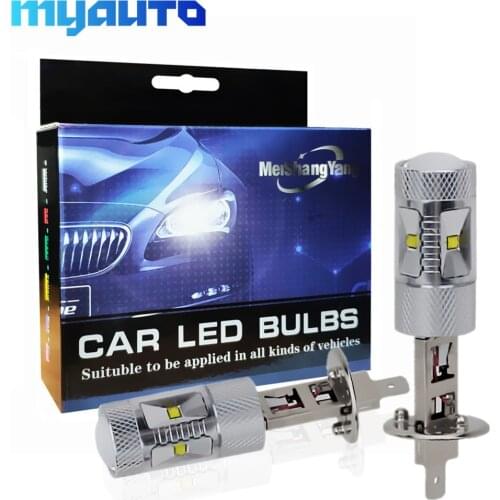 2pcs H1 LED Cree Chip 30W Driving Lamp Car Fog Lights Bulb auto 12V parking Running Tail Light car light bulbs white