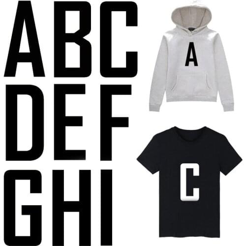 Pulaqi Letter Logo Iron On Patches Transfer For Clothing Stripe Heat Transfer Vinyl Custom DIY Patch Thermal Sticker Washable