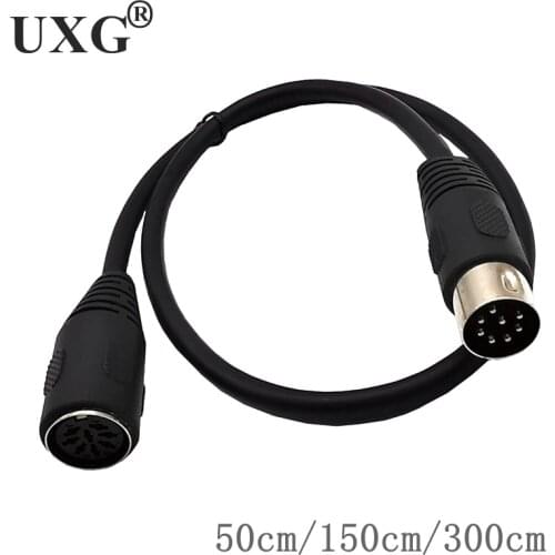 8 PIN DIN male to female Extention speaker Audio Cable 0.5M 1.5M 3M