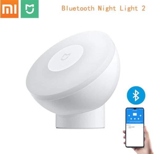 Xiaomi Mijia Induction Night Light Bluetooth Version 3 in 1 Adjustable Brightness With Mijia App 360°Rotating For Smart Home Use