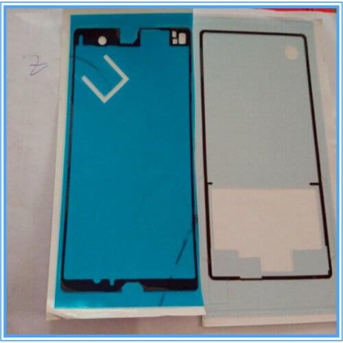 1Set/2PCS Original New Front+Back Adhesive Glue Sticker For Sony Xperia Z L36h C6603 LCD Front Frame Plate Back Battery Cover