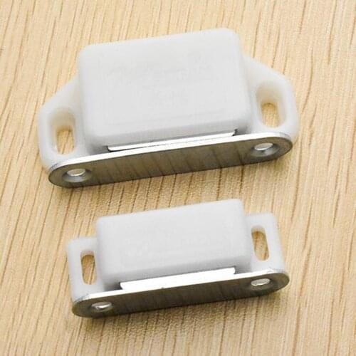 1pcs s/L New cabinet door suction suction Door Hardware accessories White Base Single Magnetic Catch with Screws