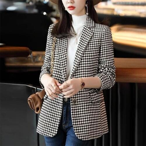 ALENGLENG Women's Tweed Blazers