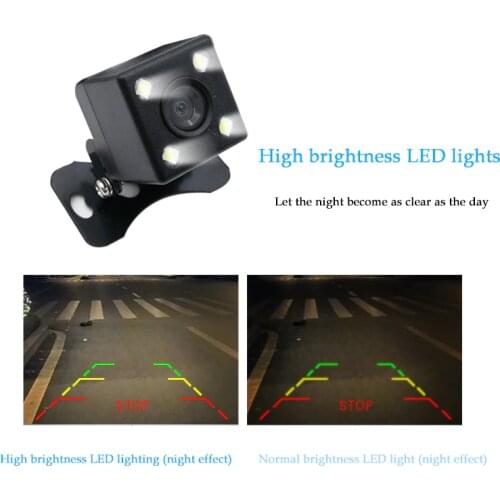 Car Universal Waterproof Rear View with 4 LED Car Back Reverse Camera Night Vision Vehicle Parking Assistance Cameras