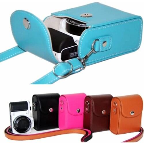 PU Leather Case camera bag For SONY HX90V HX90 HX60 HX50V HX20 HX30 HX10 RX100 RX100M2 M3 HX7 HX9 H70 H90 protector cover