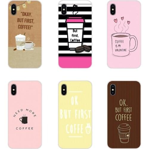 For Samsung Galaxy J1 J2 J3 J4 J5 J6 J7 J8 Plus 2018 Prime 2015 2016 2017 Ok But First Coffee Book Girl Mobile Phone Case Covers