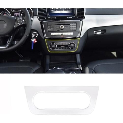 Chrome ABS Central Control Air Outlet Vent Decorative Frame Trim for Mercedes Benz ML GLE GL GLS Class W166 X166 Car Accessories